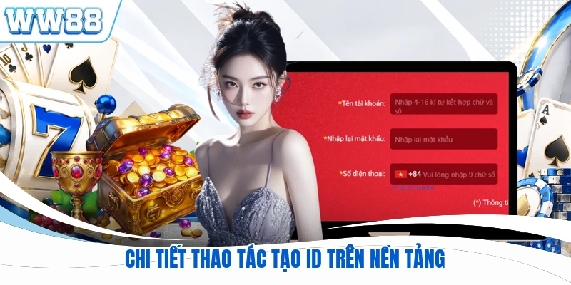 Chi tiết thao tác tạo ID trên nền tảng