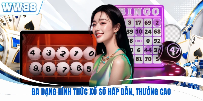Đa dạng hình thức xổ số hấp dẫn, thưởng cao