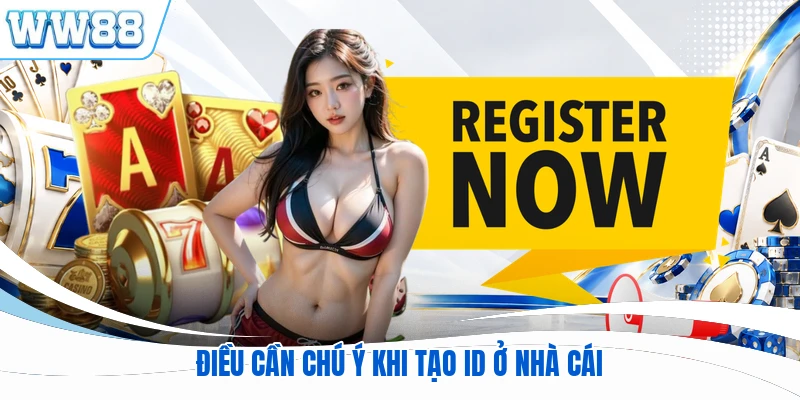 Điều cần chú ý khi tạo ID ở nhà cái