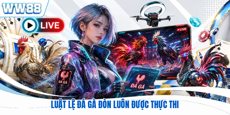 Luật lệ đá gà đòn luôn được thực thi