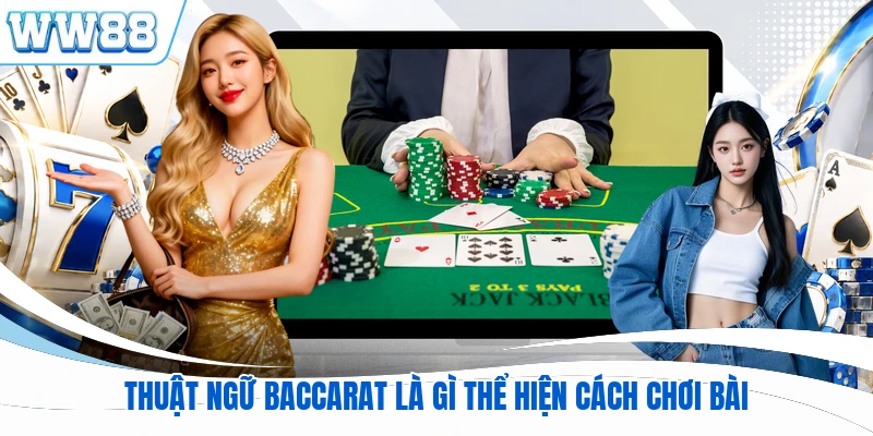 Thuật ngữ Baccarat là gì thể hiện cách chơi bài